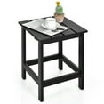 thumbnail image 1 of Patiojoy Table d'Appoint Carré d'Extérieur de 15 Pouces Table Basse en Bois Convenant au Jardin, au Patio, au Balcon Noir, 1 of 5
