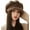 Brown, variant on Women's Colorful Handmade Crochet Beanie Tassel Ear Flaps Knit Hat Slouchy Beanies Winter Soft Warm Ski Cap