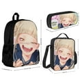 thumbnail image 2 of My Hero Academia Himiko Toga Kawaii Backpack With Lunch Bag Pencil Case Pen Bag Satchel Daypack 3 Pieces Set, 2 of 6