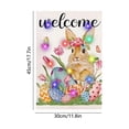 thumbnail image 3 of Yusimy Easter Garden Flag Spring Garden Flag Linen Material Double - Sided Printing with Sparkle Design [45x30cm], 3 of 6