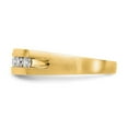 thumbnail image 3 of 14K Yellow Gold Ring Band Wedding Diamond, Lab Grown Round, Size 8, 3 of 8