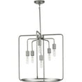 thumbnail image 3 of Progress Lighting, Bonn Collection, 6-Light Pendant, Matte Black, Open-Cage, Steel, Industrial Vintage Vibes, 3 of 4