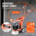 thumbnail image 6 of VEVOR Electric Concrete Floor Grinder 10" Walk-Behind Grinder 1.7HP Concrete Floor Polisher, 1300W Grinding Machine, 1720RPM Upgrade Brushless Motor Surfacing Grinder for Granite/Marble/Stones, 6 of 9
