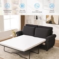 thumbnail image 6 of Sleeper Sofa Bed Pull Out Couch with Memory Foam Mattress 81.5 Inch 2 Seater Convertible Couch for Small Spaces Apartment Studio Living Room Dark Gray, 6 of 9