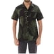 thumbnail image 1 of Mens Manga Corta Botón Abajo Camisas de Arce Hoja de Impresión Casual Cuello de Vuelta, Camisas de Hombre Casual para el Verano, 1 of 5