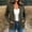 Blackish Green, variant on Women Vertical Ribbed Solid Cotton Open Front Long Sleeve Dual Side Patch Pockets Relaxed Fit Casual Daily Workplace Knit Cardigan Outerwear Blackish Green L