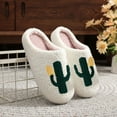 thumbnail image 3 of Modisza Christmas Slippers for Women Men Winter Plush Fluffy Slip on House Shoes Xmas Bedroom Indoor Outdoor Slipper Holiday Gift White 6, 3 of 8