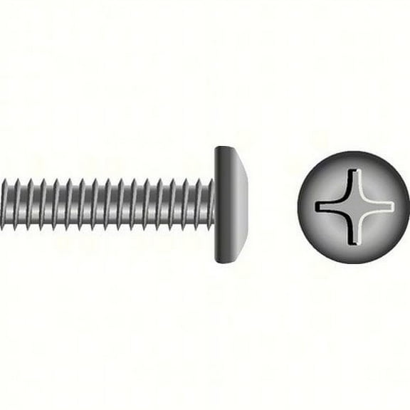 SeaChoice  01374; M8-1.25X30 Phillips Head Pan Machine Screw Stainless Steel 25/ B