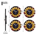 thumbnail image 2 of Modern Round Wall Clocks Non-Ticking Silent Clocks Battery Operated Quartz Clock Decorative for Bathroom,Office-Sunflower Design With American Flag Integrated(16inch), 2 of 4