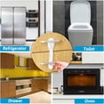 thumbnail image 2 of 15 Uds. Cerraduras de gabinete de seguridad para niños, cerraduras de gabinete a prueba de bebés para gabinetes, puerta de refrigerador, tapa de inodoro y pestillos de puerta de cajones, 2 of 5