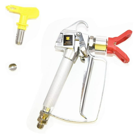 3600PSI High Pressure Spray Gun with tip Swivel Joint, Airless Paint Spray Gun Apply for Spraying on Walls, Furniture, Railings, Etc.