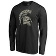 thumbnail image 2 of Men's Black Michigan State Spartans Cloak Long Sleeve T-Shirt, 2 of 3