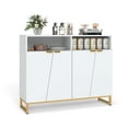 thumbnail image 1 of Costway 40" Buffet Storage Cabinet with 4 Doors & Adjustable Shelves Anti-Tipping Kits, 1 of 9