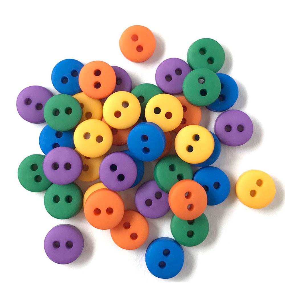 Buttons Galore Tiny Buttons for Sewing. Set of 3 packs