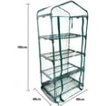 thumbnail image 3 of Zhuge 4-Tier Greenhouse Tents Portable Garden Green House Flower Plants Durable PVC Cover, Garden Greenhouse with Roll-Up Zipper Door for Garden Yard Patio Indoor Outdoor Plants(Only Cover), 3 of 5