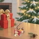 thumbnail image 5 of Candelabro navideño de metal con forma de reno | Adorno navideño de hierro con forma de campana | Decoración festiva en marrón dorado | Idea de regalo para centro de mesa de invierno, 5 of 6