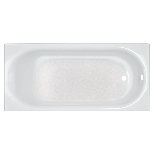 Hand Drain Rectangular Alcove Bathtub, White Cast Iron Alcove Bathtub