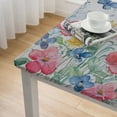 thumbnail image 4 of BANET  Square Tablecloth, Spring Nottingham Garden, Wrinkle and Stain Resistant Fabric Floral Table Cloth, Multicolor white, 4 of 7