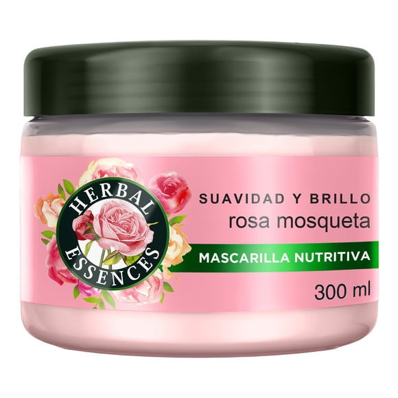 Mascarilla Capilar Suavidad y Brillo Rosa Mosqueta Herbal Essences 300 ml