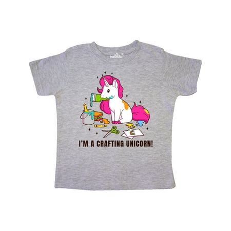 

Inktastic I m a Crafting Unicorn Gift Toddler Toddler Girl T-Shirt
