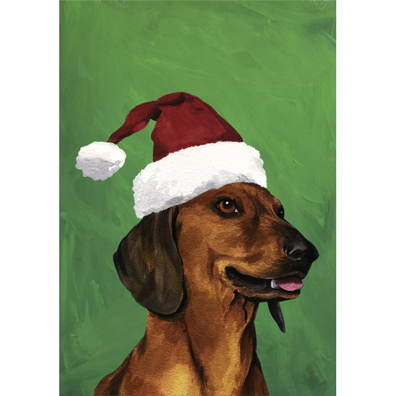 Dalmatian - Barbara Van Vliet Christmas Large Flag