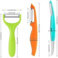 thumbnail image 2 of 3 Pieces Stainless Steel Vegetable and Fruit Peeler, 2 in 1 Fruit Peeler, 2 of 5