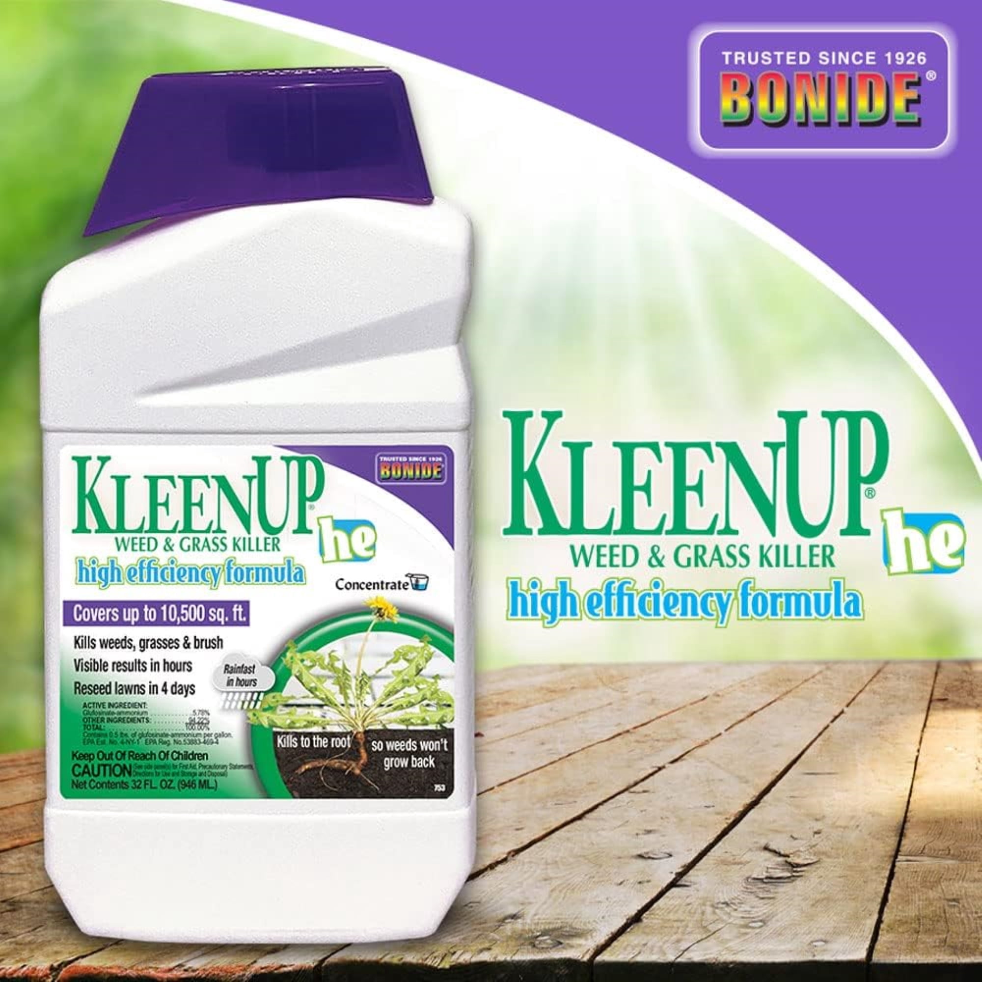 Bonide KleenUP 32 Oz. Concentrate Weed & Grass Killer High Efficiency Formula