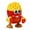 Red, variant on Toddlers Dancing Toy Recording Pineapple Toy Electric Dancing Toy with Led Light Music Recording Pineapple Elephant Fries Design Crawling