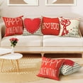 thumbnail image 2 of Valentines Day Pillow Covers 18x18 Set of 4, Heart Lock Valentines Day Decorations, Love You More Than I Can Say Throw Pillow Covers for Couch, Valentines Day Gifts for Him/Her, 2 of 6
