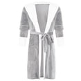 thumbnail image 1 of Batas Prolriy para mujer, bata larga de felpa de invierno, abrigo con mangas, ropa de mujer, bata de baño, ropa de dormir para mujer, bata de mujer gris S, 1 of 8