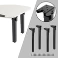 thumbnail image 6 of deevoka 4 Pieces Folding Desk Legs Durable Adjustable for Living Room Kitchen People 250mm, 6 of 9