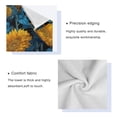 thumbnail image 4 of 3 Piece Bath Towels Set Bath Towel, Hand Towel and Face Towel for Bathroom, Gym, Hotel Blue Leaves and Sunflowers, 4 of 8