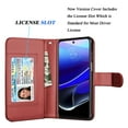 thumbnail image 3 of Takfox For Motorola Moto G Stylus 5G 2022 Wallet Case, PU Leather ID Credit Card Holder Folio Flip Cover [9 Card Slots] [Magnetic] Detachable Case & Strap,Red, 3 of 7