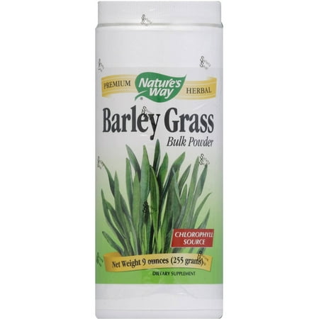 Nature's Way Barley Grass Bulk Powder Dietary Supplement, 9