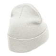 thumbnail image 3 of Zion Embroidered Long Knitted Beanie - White OSFM, 3 of 5