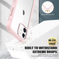 thumbnail image 3 of GOODON iPhone 12 Case,iPhone 12 Pro Case with Built-in Screen Protector,Pass 20 ft. Drop Test Military Grade Clear Cover Full Body Protective Phone Case for FYBTO iPhone 12/12 Pro 6.1" Black, 3 of 5