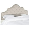 thumbnail image 2 of SAFAVIEH Arebelle Rustic Glam Tufted Headboard with Nail Heads, Full, Taupe, 2 of 4
