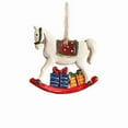 thumbnail image 2 of Christmas Tree Decorations, Rocking Horse Pendant With Gift Boxes Hanging Ornament For holiday and home Scene Layout Party Christmas Decor Small Pendants, 2 of 8