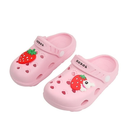 

Boys Girls Clogs With Cartoon Anime Charms Summer Comfortable Lightweight Hollow Out Sandals Beach Shoes For Toddler Children Kids