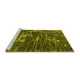 thumbnail image 2 of Ahgly Company Machine Washable Indoor Square Abstract Yellow Modern Area Rugs, 5' Square, 2 of 4