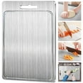 thumbnail image 2 of 304 Steel Cutting Board Double-Sided Cutting For Kitchen Board UK S7J7 D7B8, 2 of 8