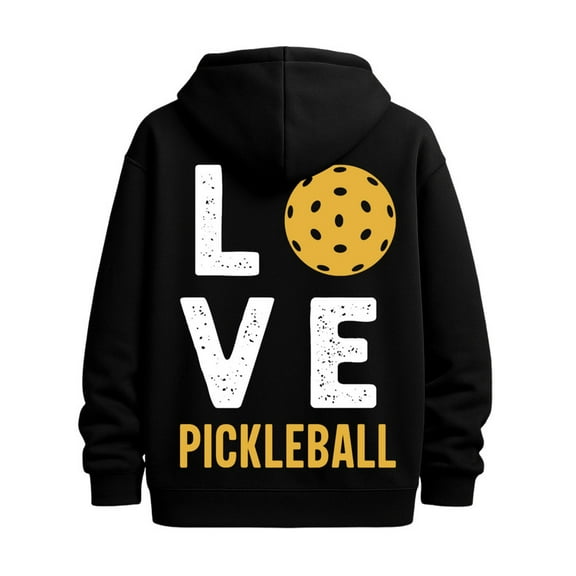 Pickleball Love funny hoodies lovers men's long sleeve black Daily and Weekend Wear halloween Christmas Classic Unisex Shirt Printed tshirts Classic Unisex Shirt Graphic tshirts