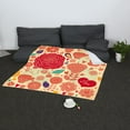 thumbnail image 3 of Manta de franela doble con temática de San Valentín, suave y cálida, ideal para el sofá o la cita de los enamorados. Fecha de los amantes, 3 of 9