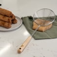 thumbnail image 3 of Joyce Chen Deluxe Kitchen Spider Strainer Stainless Steel 5-Inch Wire Basket with Heat-Resistant Wood Handle, 3 of 7