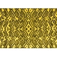 thumbnail image 1 of Ahgly Company Machine Washable Indoor Rectangle Abstract Yellow Modern Area Rugs, 5' x 7', 1 of 4