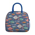 thumbnail image 2 of Lunch Bag Lunch Box for Women Reusable Insulated Lunch Bags,Water-Resistant Tropical Fishes Pattern-01 Cooler Lunch Tote Bag, Large Capacity for Work Travel Picnic, 2 of 6
