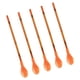 thumbnail image 2 of Juego de 5 cucharas de plástico para mezclar y pajitas | Cucharas reutilizables para té de hojas | Cucharas mezcladoras multifunción para jugos, tés, bodas, celebraciones y uso en la cocina, 2 of 6