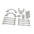 thumbnail image 2 of Almencla 1/16 RC Upgrades Kit Front and Rear Shock Metal Chassis Link Rods Steering Servo Mount for Model Truck DIY Modified argent, 2 of 7