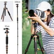 K&F CONCEPT Carbon Fiber Travel Tripod for DSLR Camera, Monopod, 360° Ball Head, 17.6lbs Load Capacity