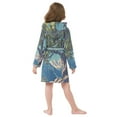 thumbnail image 7 of FORMRS Niños Bathrobe Unisex Hooded Robe Soft Plush Pajamas Sleepwear, Size 2-3T, Blue Tree, 7 of 7